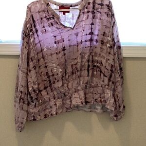 Patterned Purple Women's Top